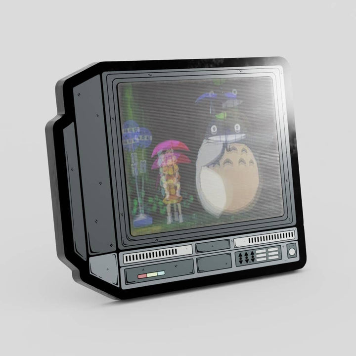2.5" Lenticular Totoro CRTV Enamel Pin - NE32726