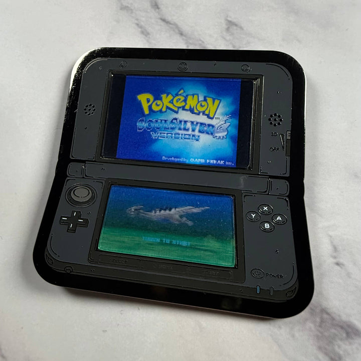 3DS 2.5" Lenticular Soul Silver Pokemon Pin - NE32726