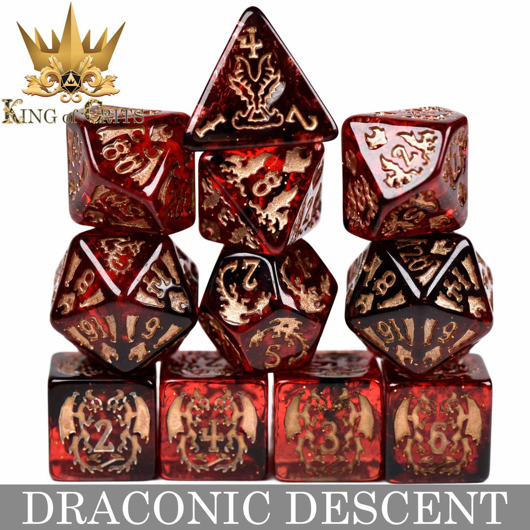 King of Crits Draconic Descent - 11 Dice Set NE4226