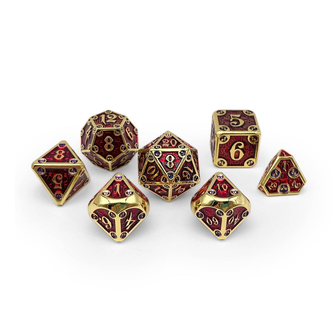 Norse Foundry Dungeon Delve - Blood Oath 7 Piece RPG set Alloy Metal Dice NE31726