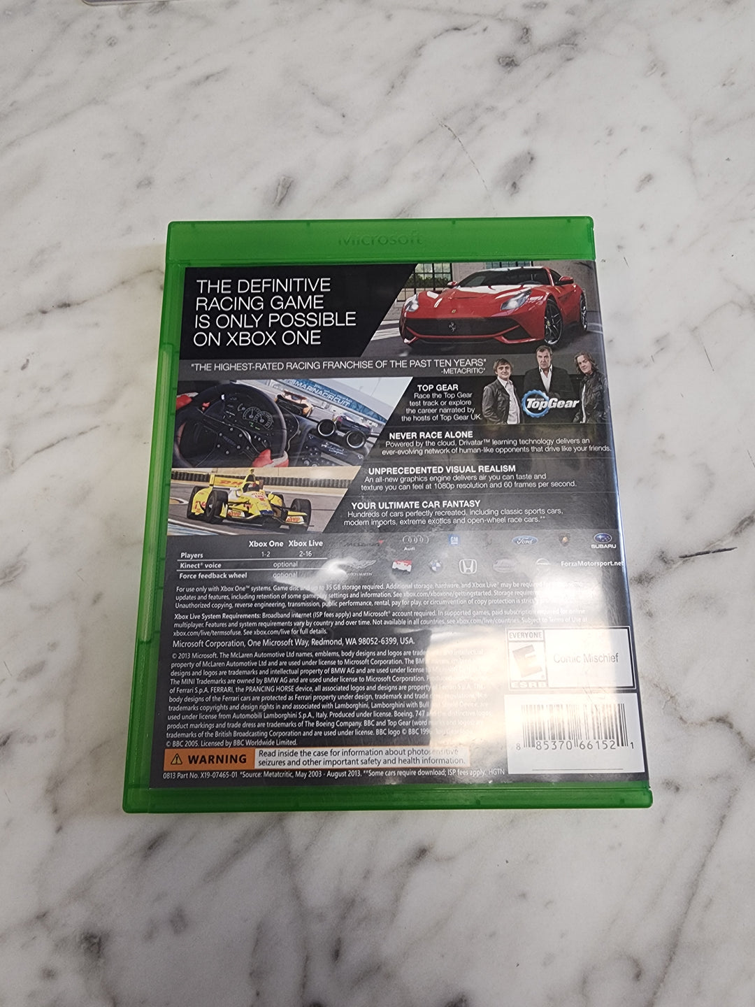 Forza Motorsport 5 Xbox One Case & Manual ONLY CO3326