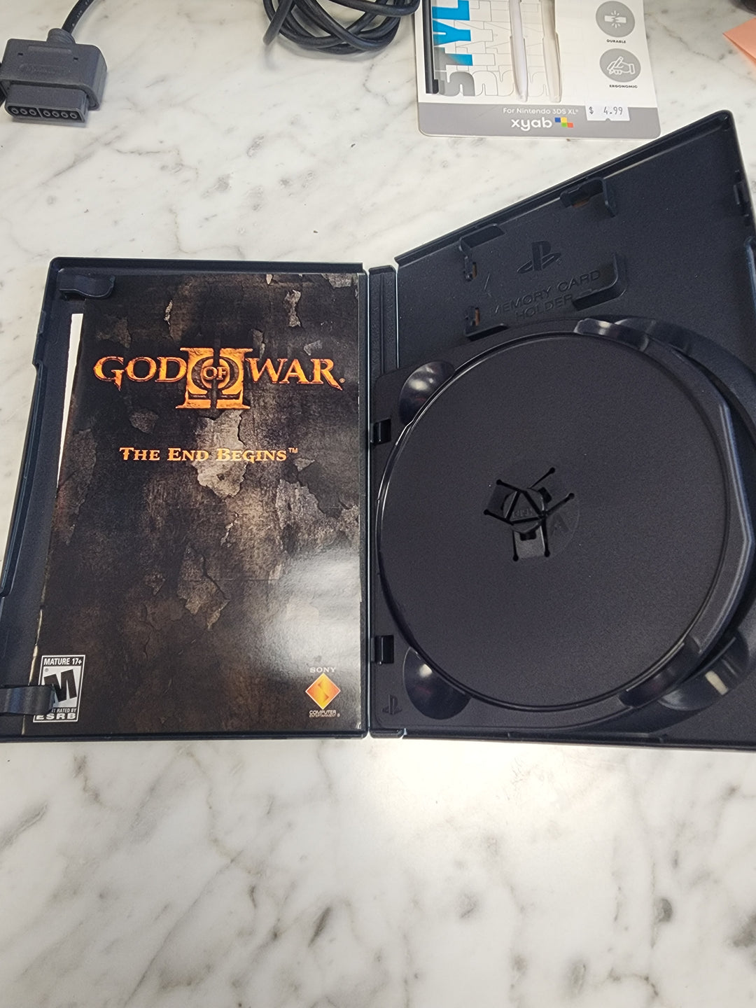 God of War II Case and Manual ONLY CO3326