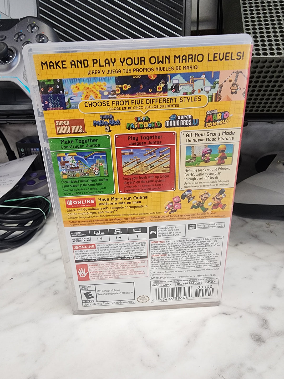 Super Mario Maker 2 Nintendo Switch CASE ONLY CO3326