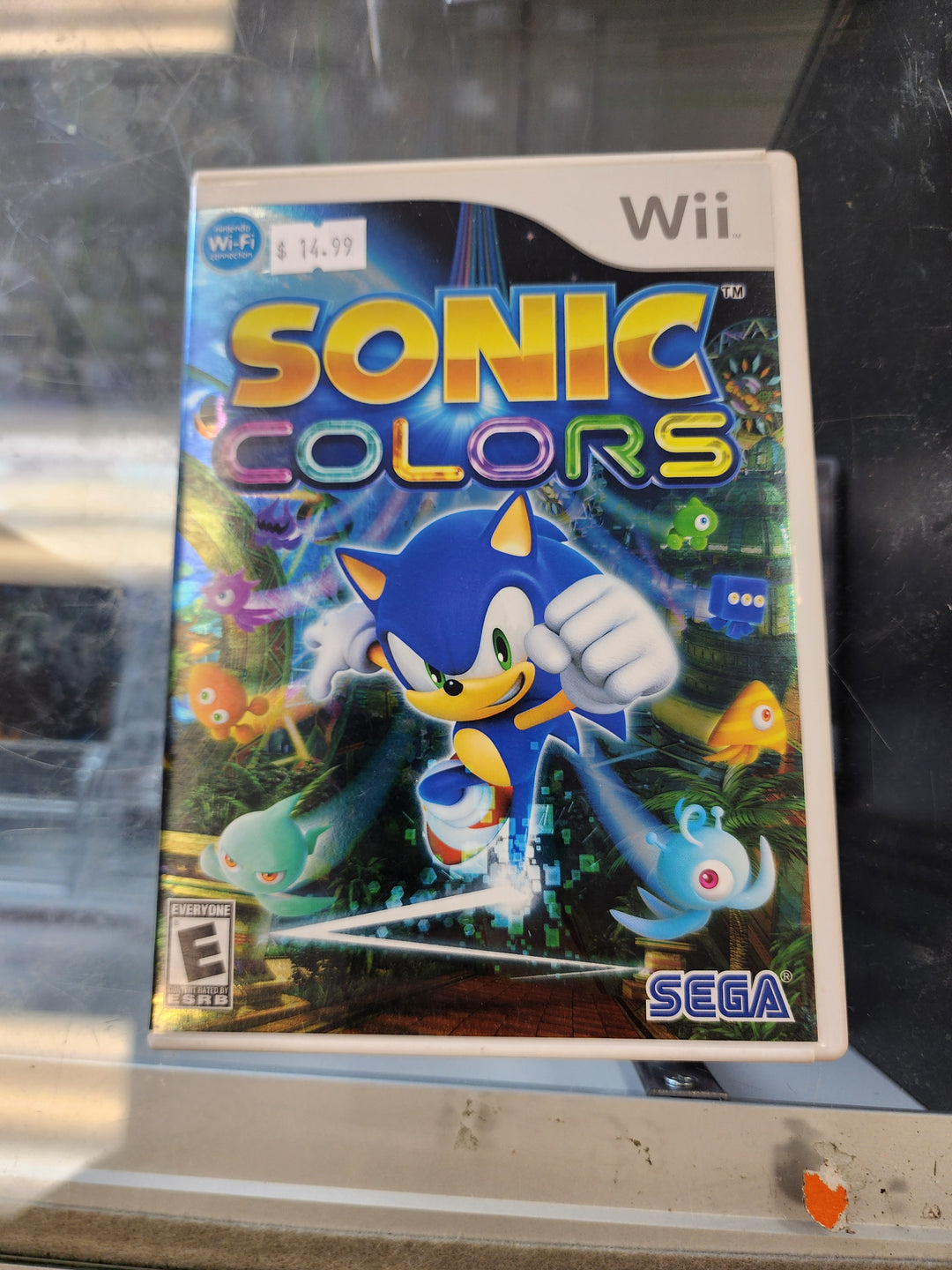 Sonic Colors Nintendo Wii CASE AND MANUAL ONLY CO3826