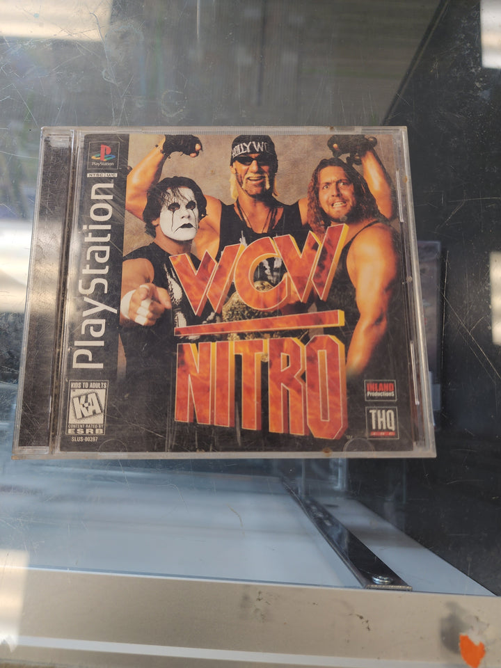 WCW Nitro PS1 CASE AND MANUAL ONLY CO3826