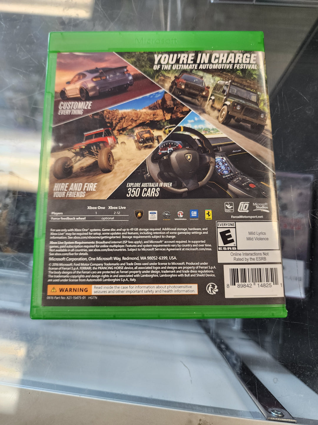 Forza Horizon 3 Xbox One CASE ONLY CO3826