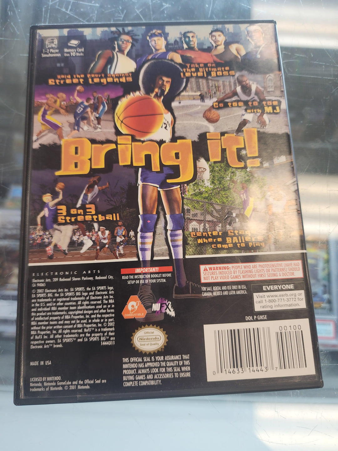 NBA Street Gamecube CASE AND MANUAL ONLY CO31326