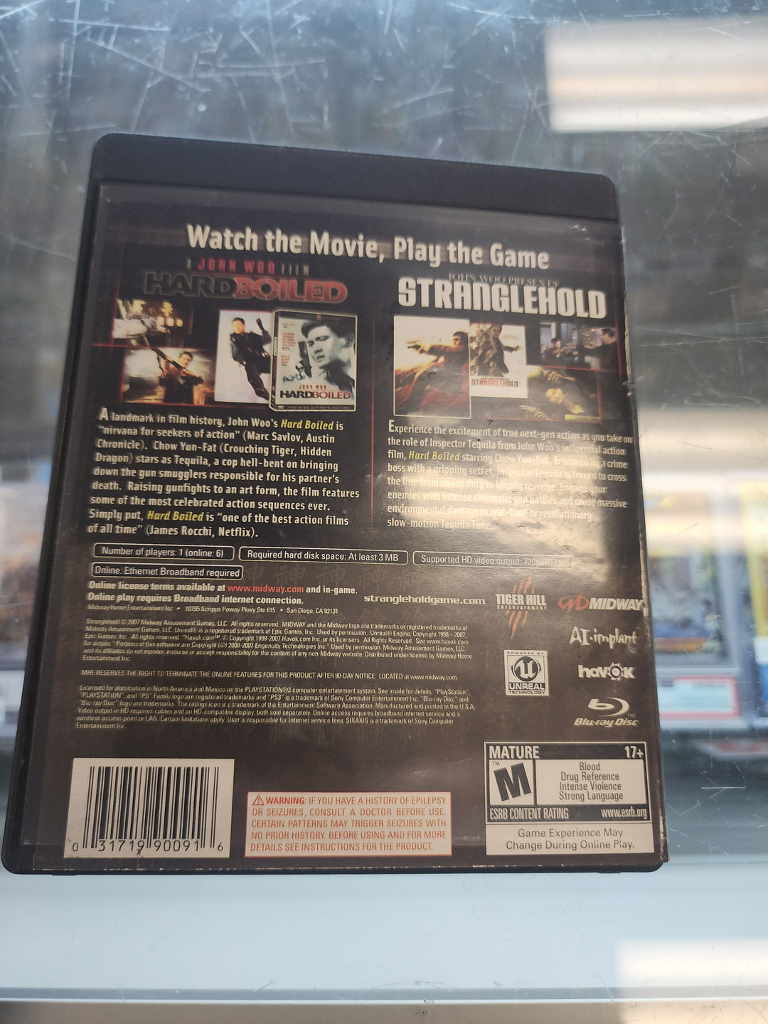 John Woo Presents Stranglehold Collector's Edition PS3 CASE ONLY