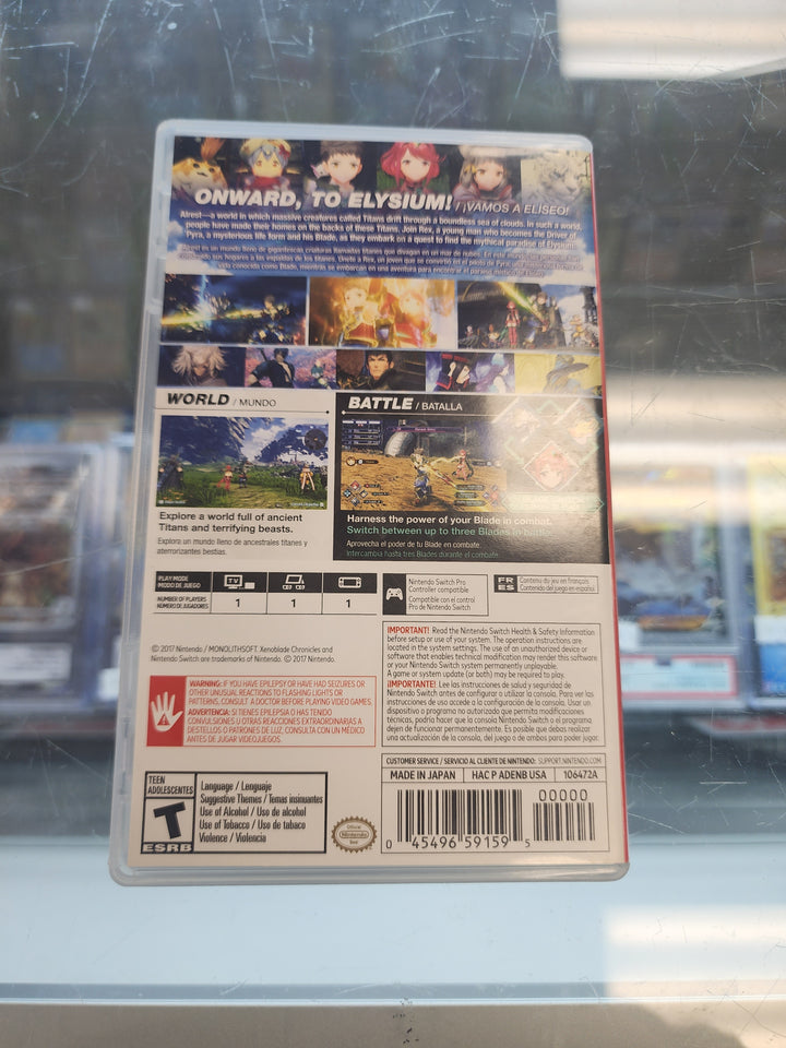 Xenoblade Chronicles 2 Nintendo Switch CASE ONLY CO31326