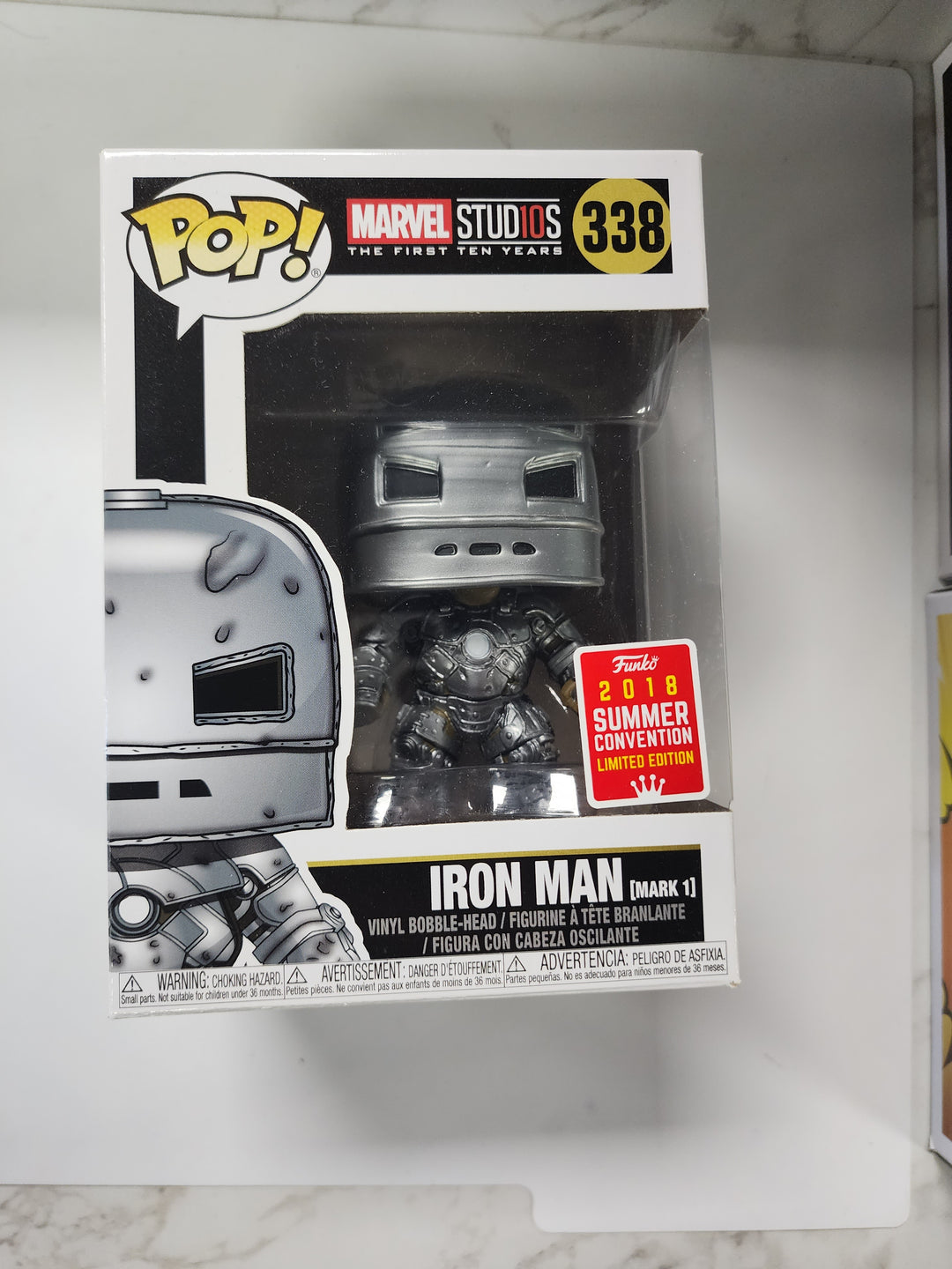 Funko Pop! Iron Man Mark 1 #338 2018 Summer Convention FP9126