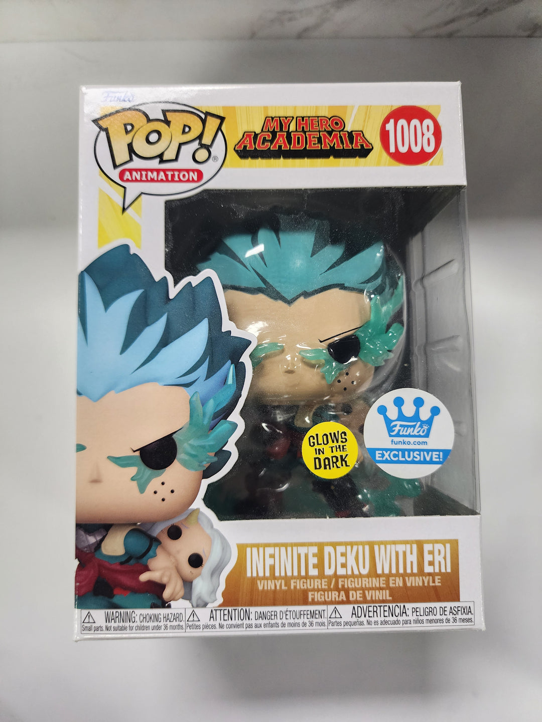 Funko Pop! My Hero Academia Infinite Deku With Eri #1008 Glow In The Dark Funko Exclusive FP9826