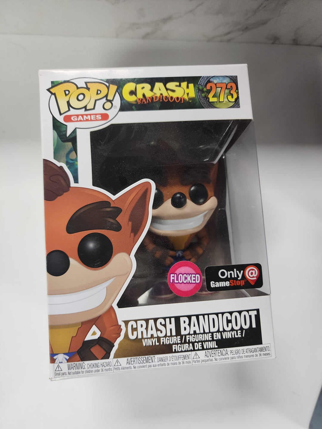 Funko Pop! Crash Bandicoot #273 Flocked Gamestop Exclusive FP9826