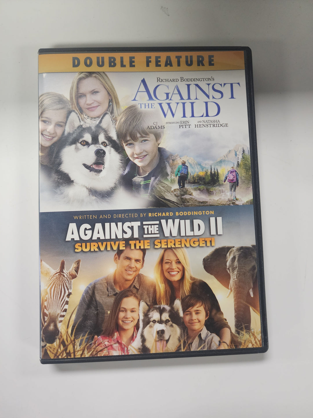 Double Feature Against the Wild / Against the Wind II Survive the Serengeti - DVD PM9826