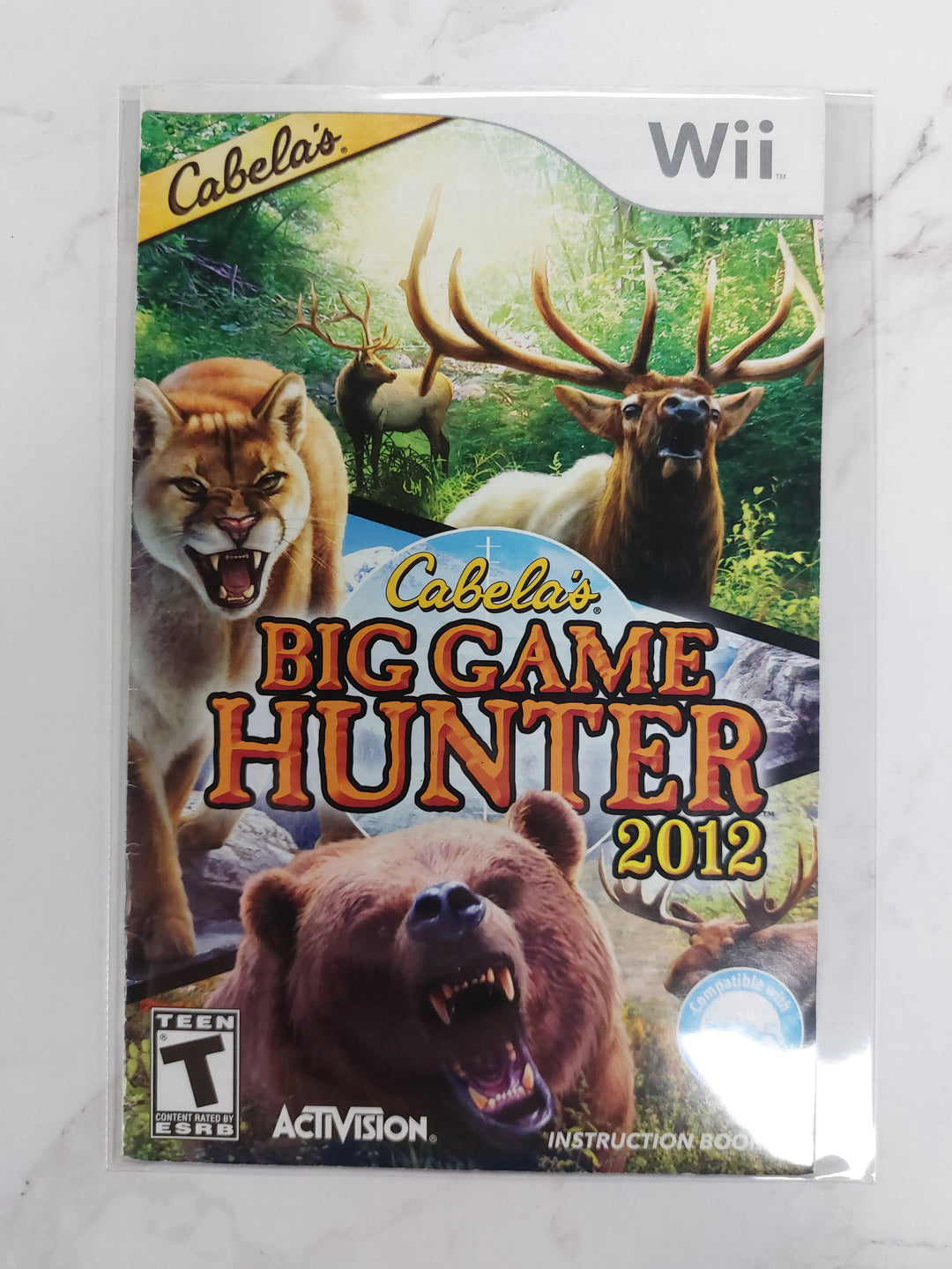 Cabela's Big Game Hunter 2012 Wii Manual Only - MO6826