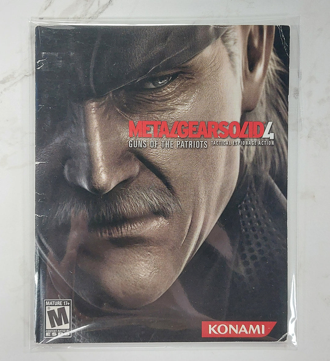 Metal Gear Solid 4 Guns Of The Patriots - PS3 Manual ONLY MO61426