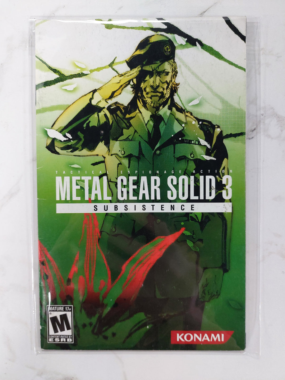 Metal Gear Solid 3 Subsistence - PSP Manual ONLY MO61526
