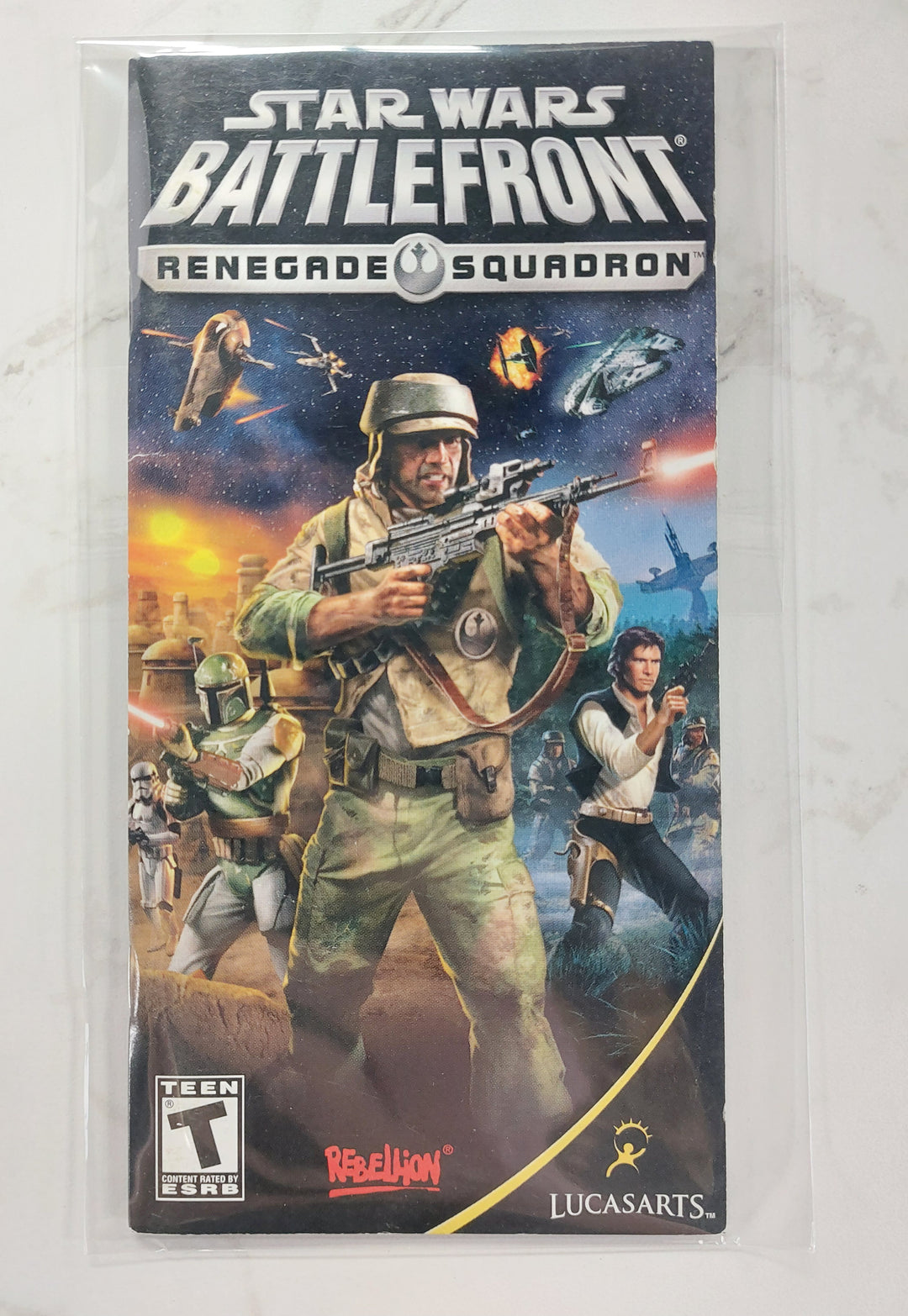 Star Wars Battlefront Renegade Squadron - PSP Manual ONLY MO61526