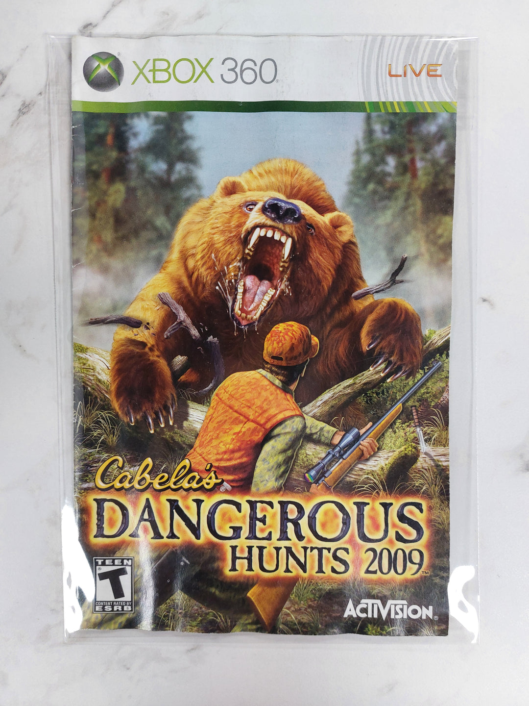 Cabela's Dangerous Hunts 2009 - Xbox 360 Manual ONLY MO61526