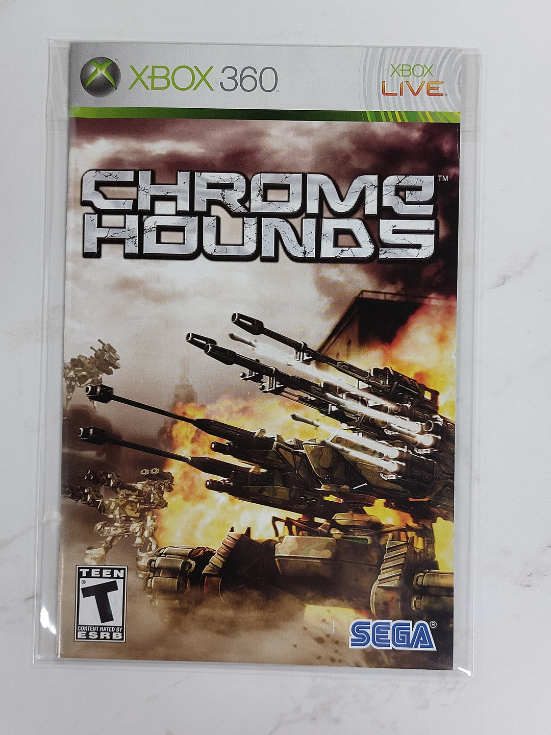 Chrome Hounds - Xbox 360 Manual ONLY MO61526