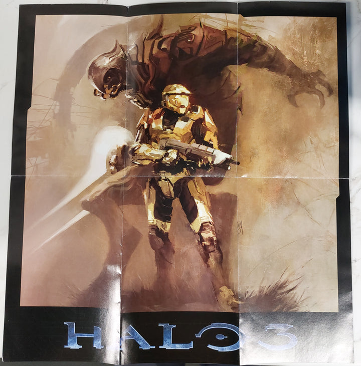 Halo 3 (Poster) - Xbox 360 Manual ONLY MO61526