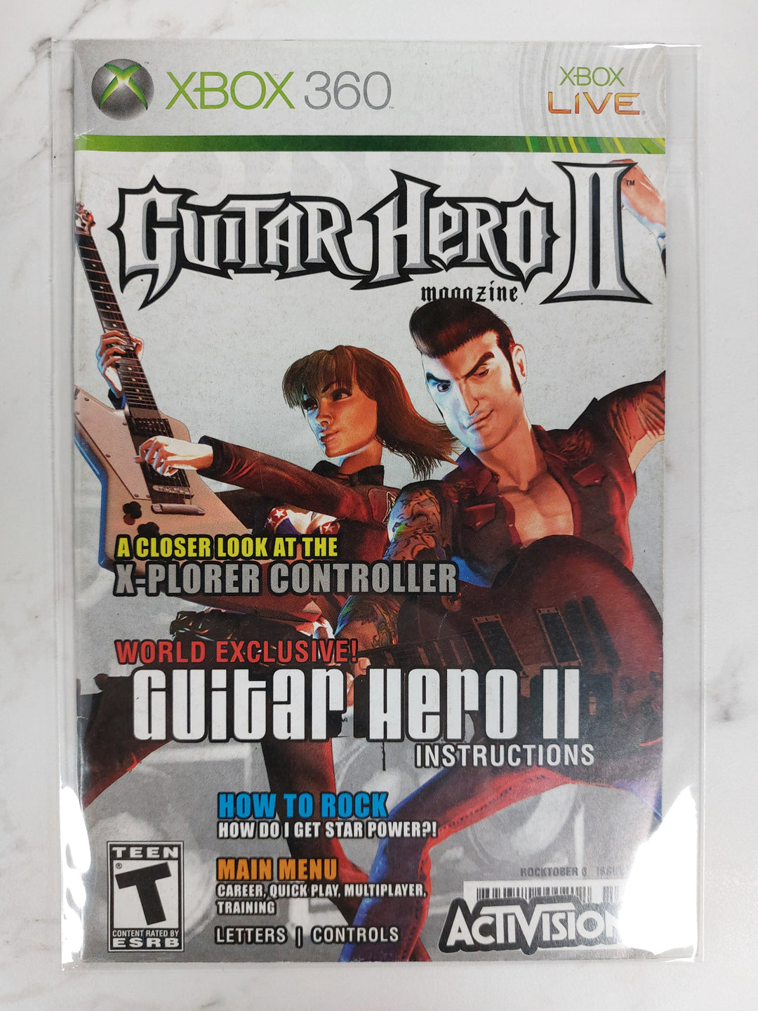 Guitar Hero 2 (II) - Xbox 360 Manual ONLY MO61526