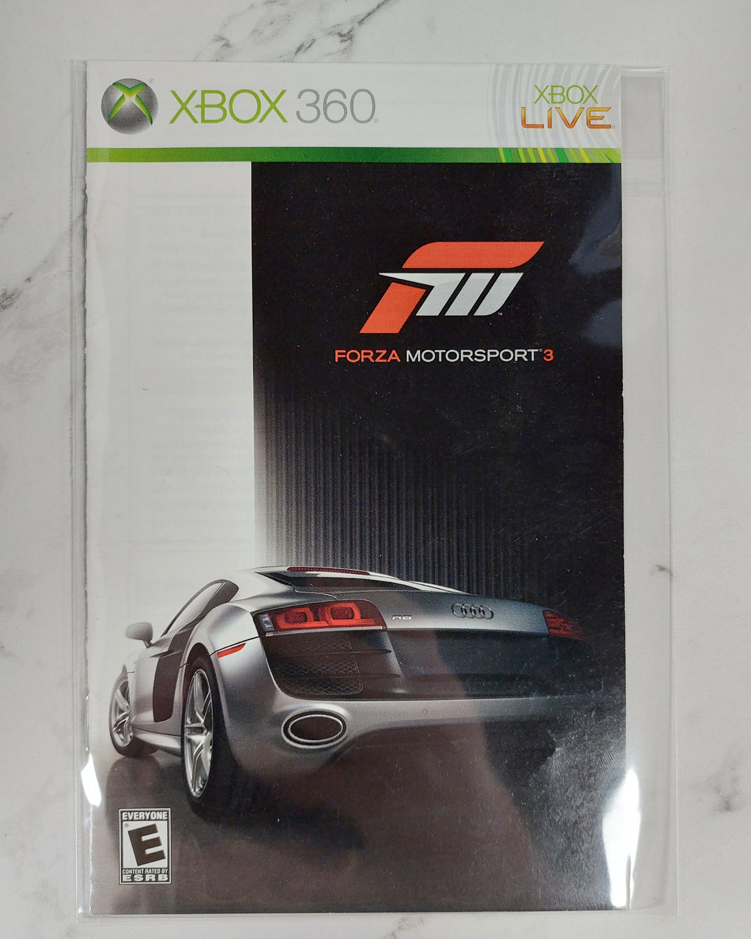 Forza Motorsport 3 - Xbox 360 Manual ONLY MO61526