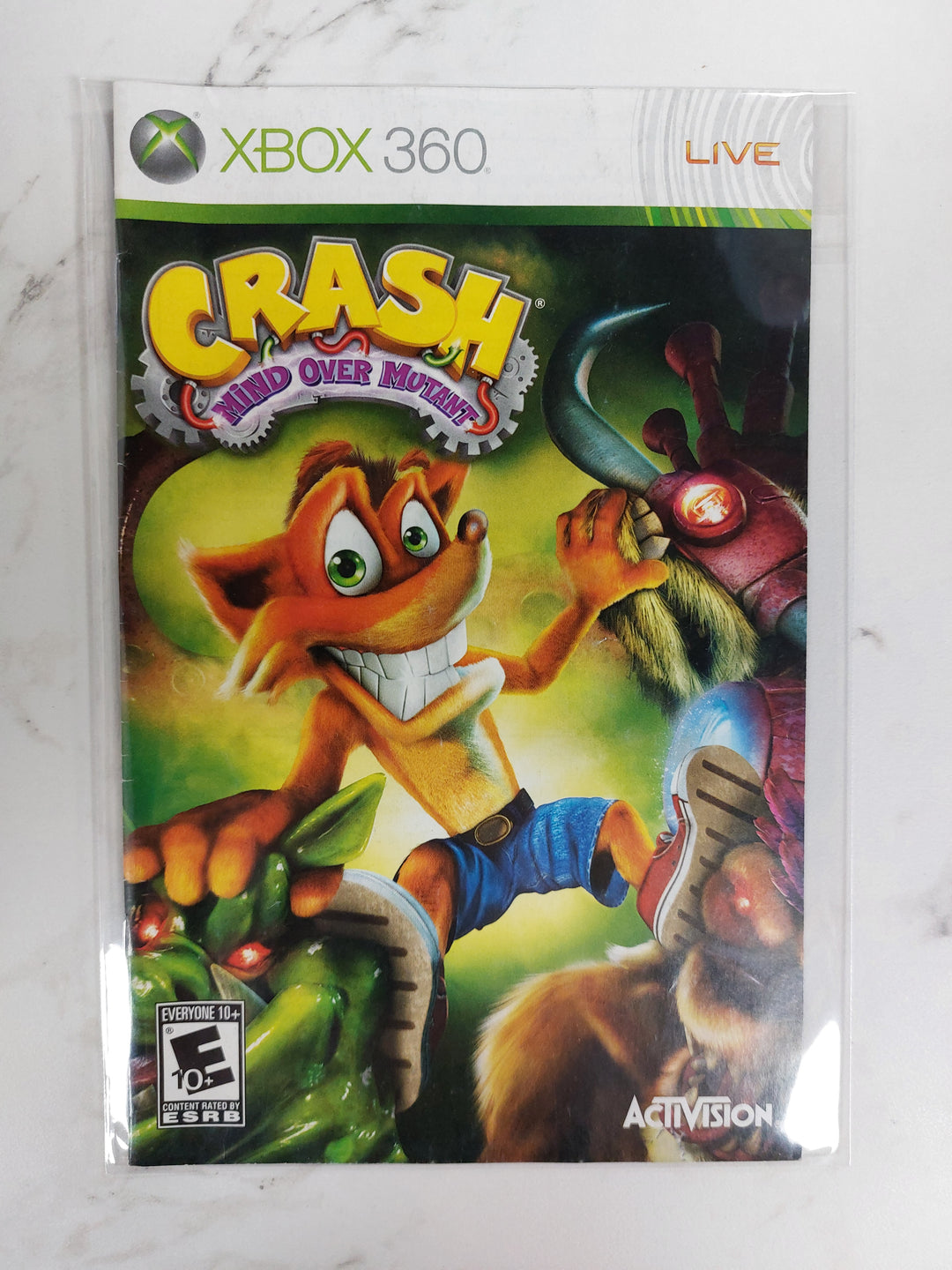 Crash Mind Over Mutant - Xbox 360 Manual ONLY MO61526