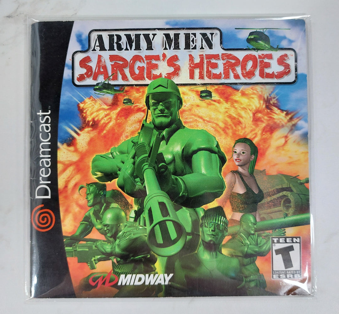 Army Men Sarge's Heroes - Dreamcast Manual ONLY MO61526