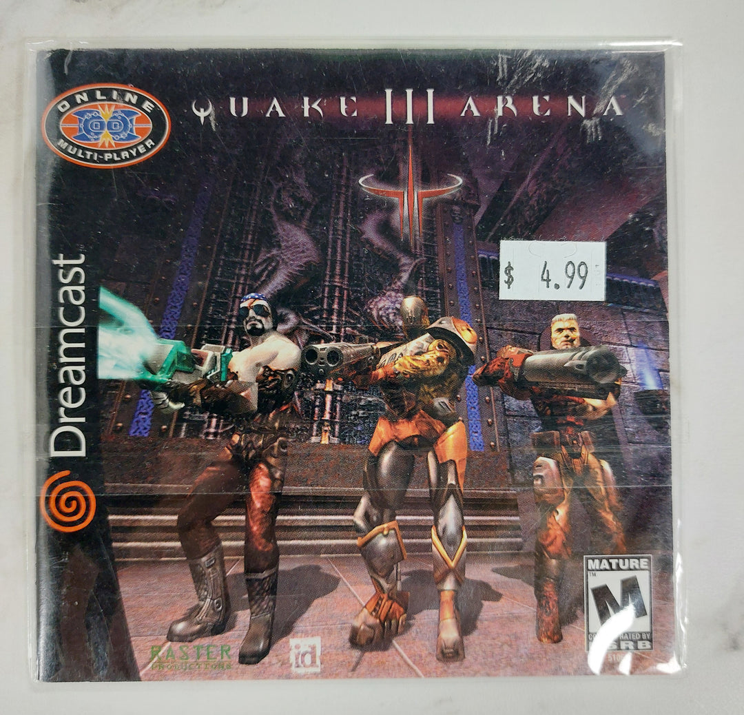 Quake 3 (III) Arena - Dreamcast Manual ONLY MO61526