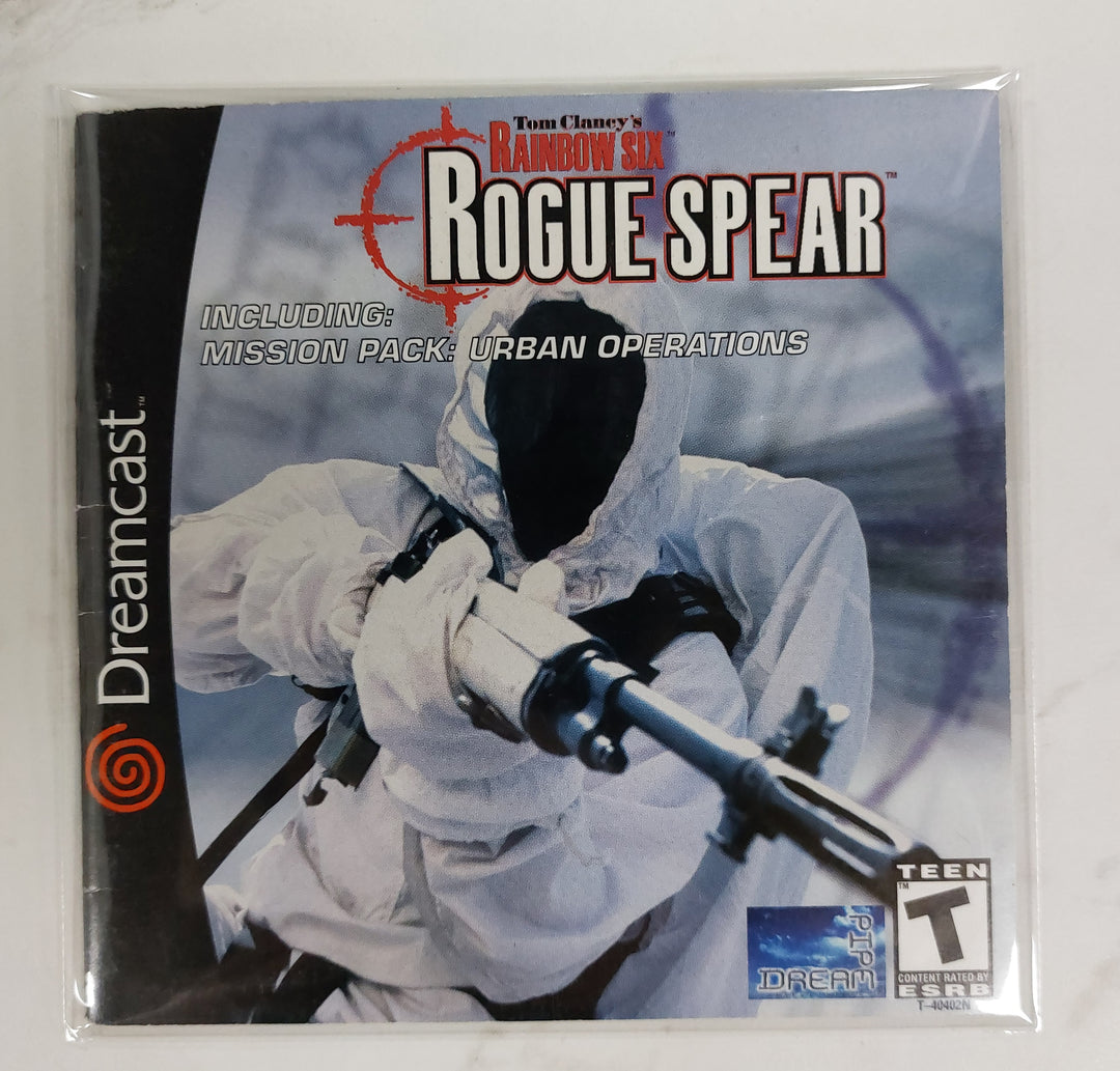 Tom Clancy's Rainbow Six Rouge Spear - Dreamcast Manual ONLY MO61526