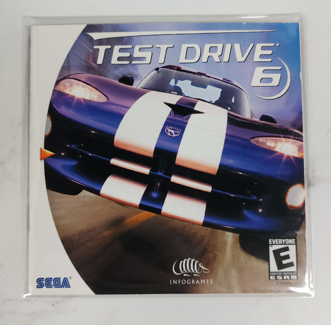 Test Drive 6 - Dreamcast Manual ONLY MO61526