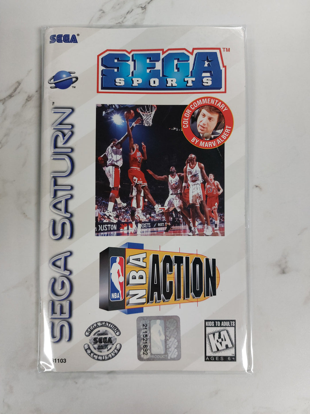 NBA Action - Sega Saturn Manual ONLY MO61526