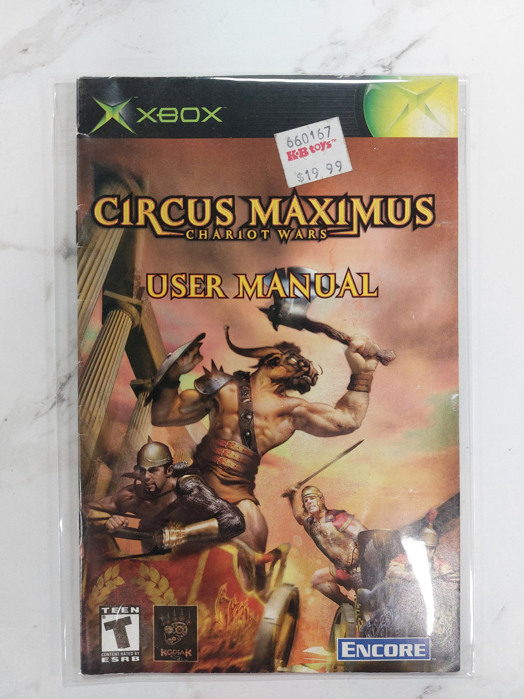 Circus Maximus Chariot Wars - Original Xbox Manual ONLY MO61626