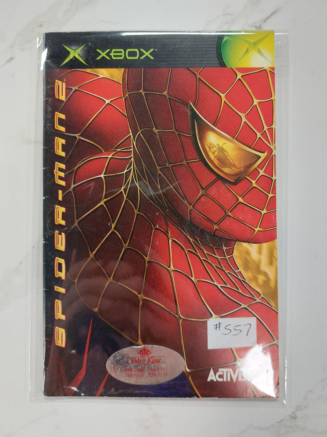 Spider-Man 2 - Original Xbox Manual ONLY MO61626