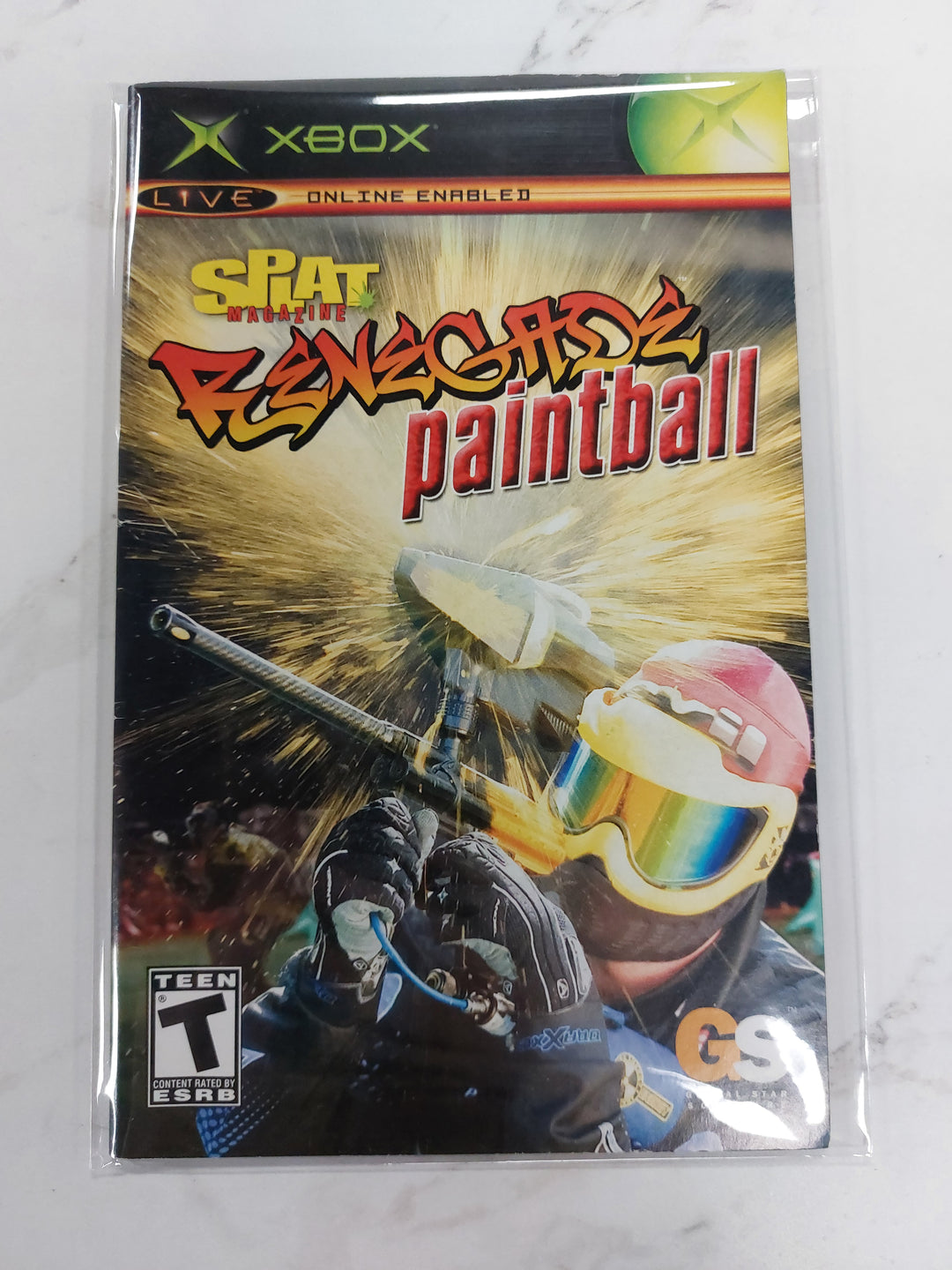 Splat Magazine Renegade Paintball - Original Xbox Manual ONLY MO61626