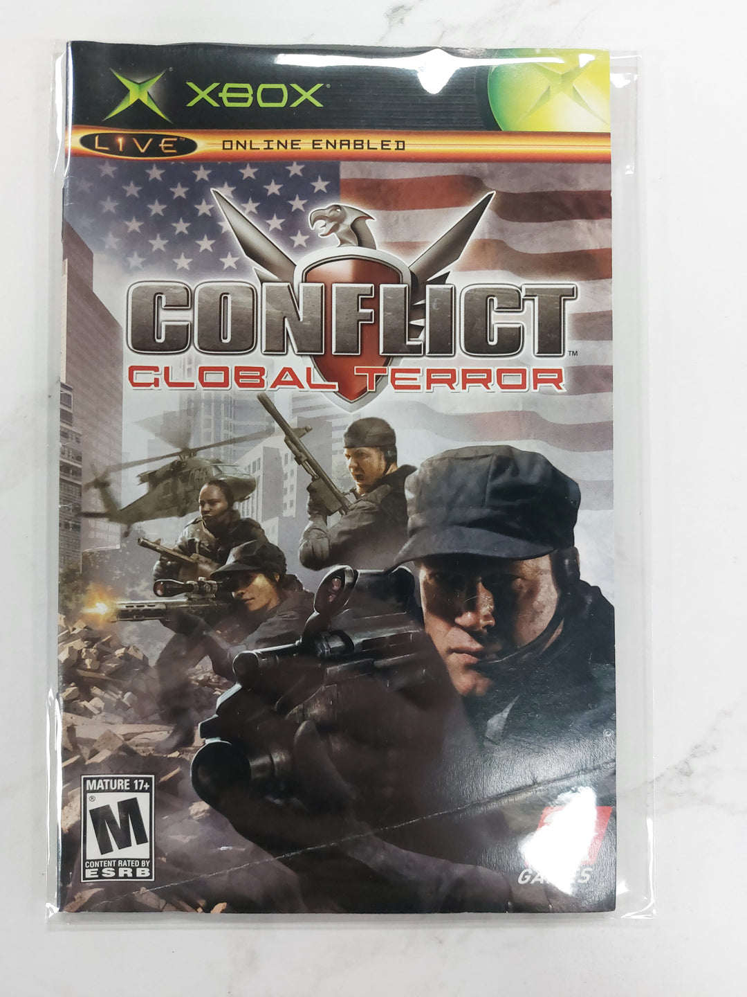 Conflict Global Terror - Original Xbox Manual ONLY MO61626
