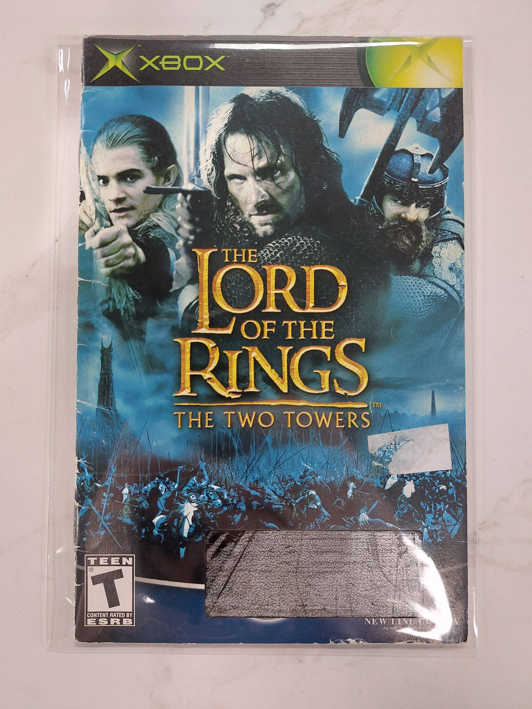 The Lord Of The Rings The Two Towers - Original Xbox Manual ONLY MO61626
