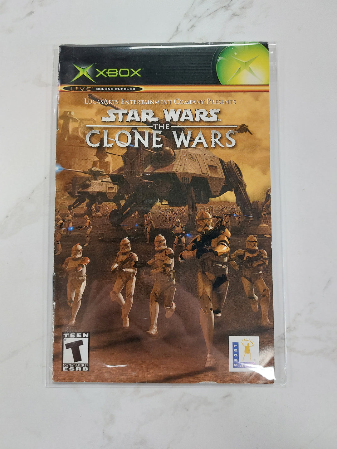 Star Wars The Clone Wars - Original Xbox Manual ONLY MO61626