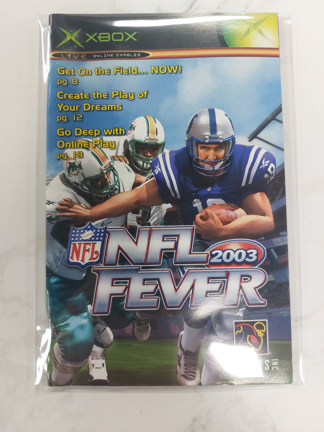 NFL Fever 2003 - Original Xbox Manual ONLY MO61626