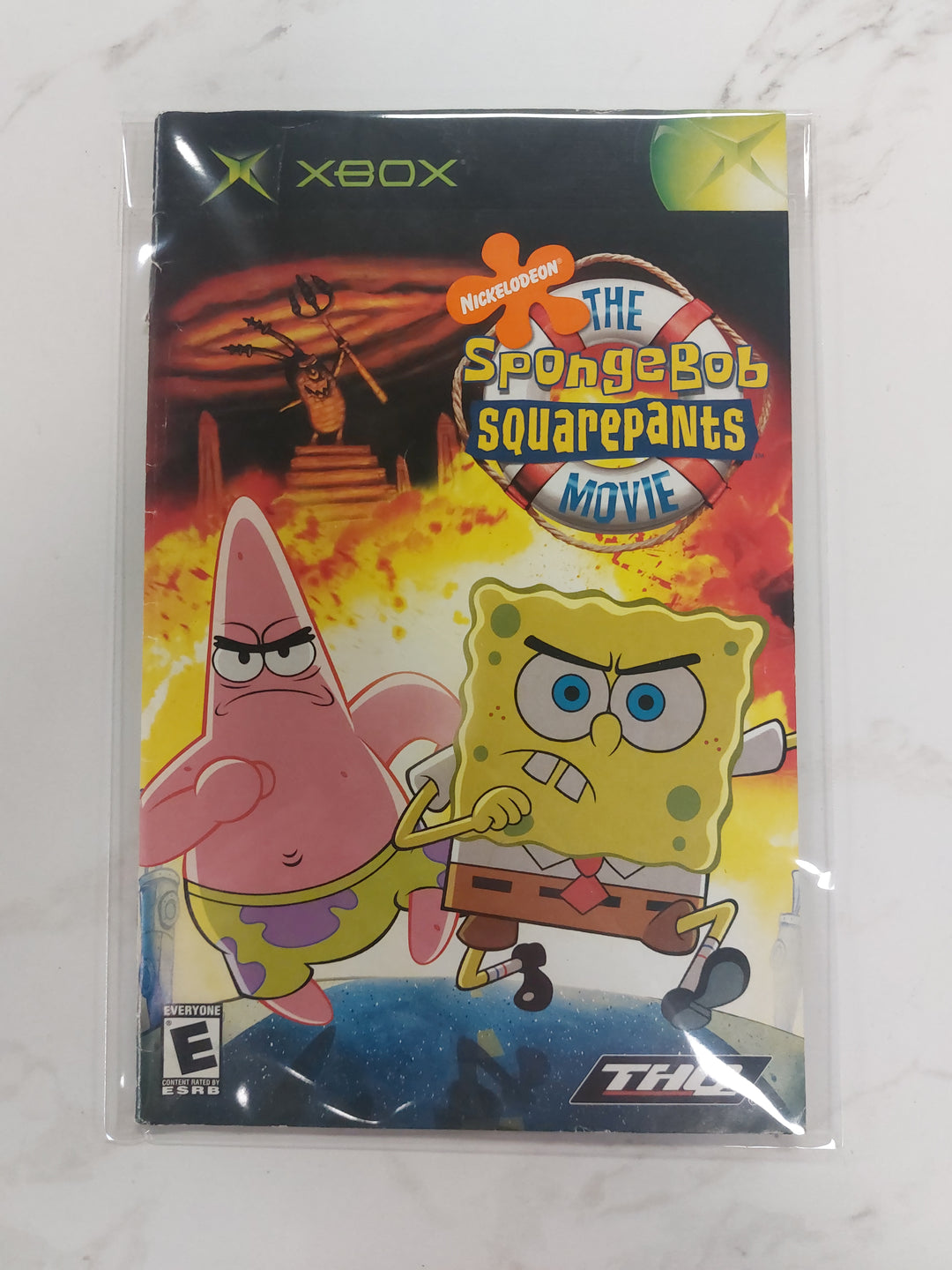 The Spongebob Squarepants Movie - Original Xbox Manual ONLY MO61626