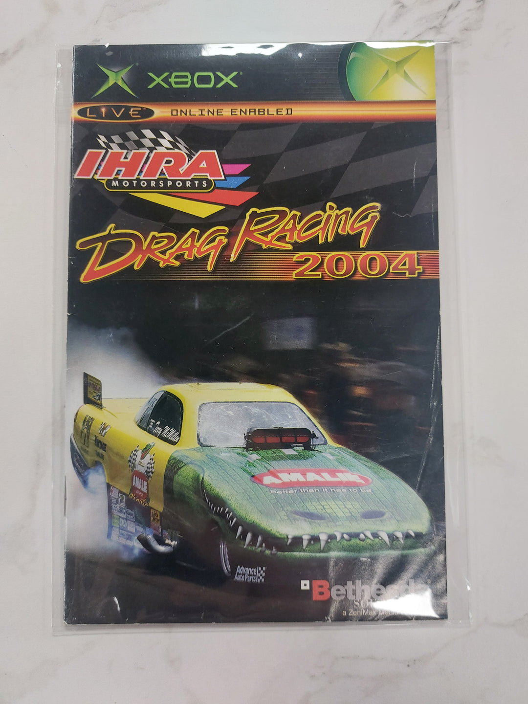 IHRA Drag Racing 2004 - Original Xbox Manual ONLY MO61626