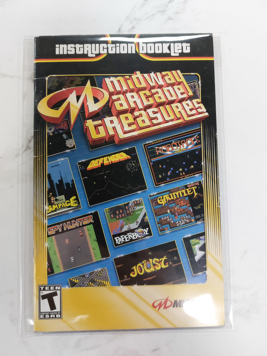 Midway Arcade Treasures - PS2 Manual ONLY MO61726