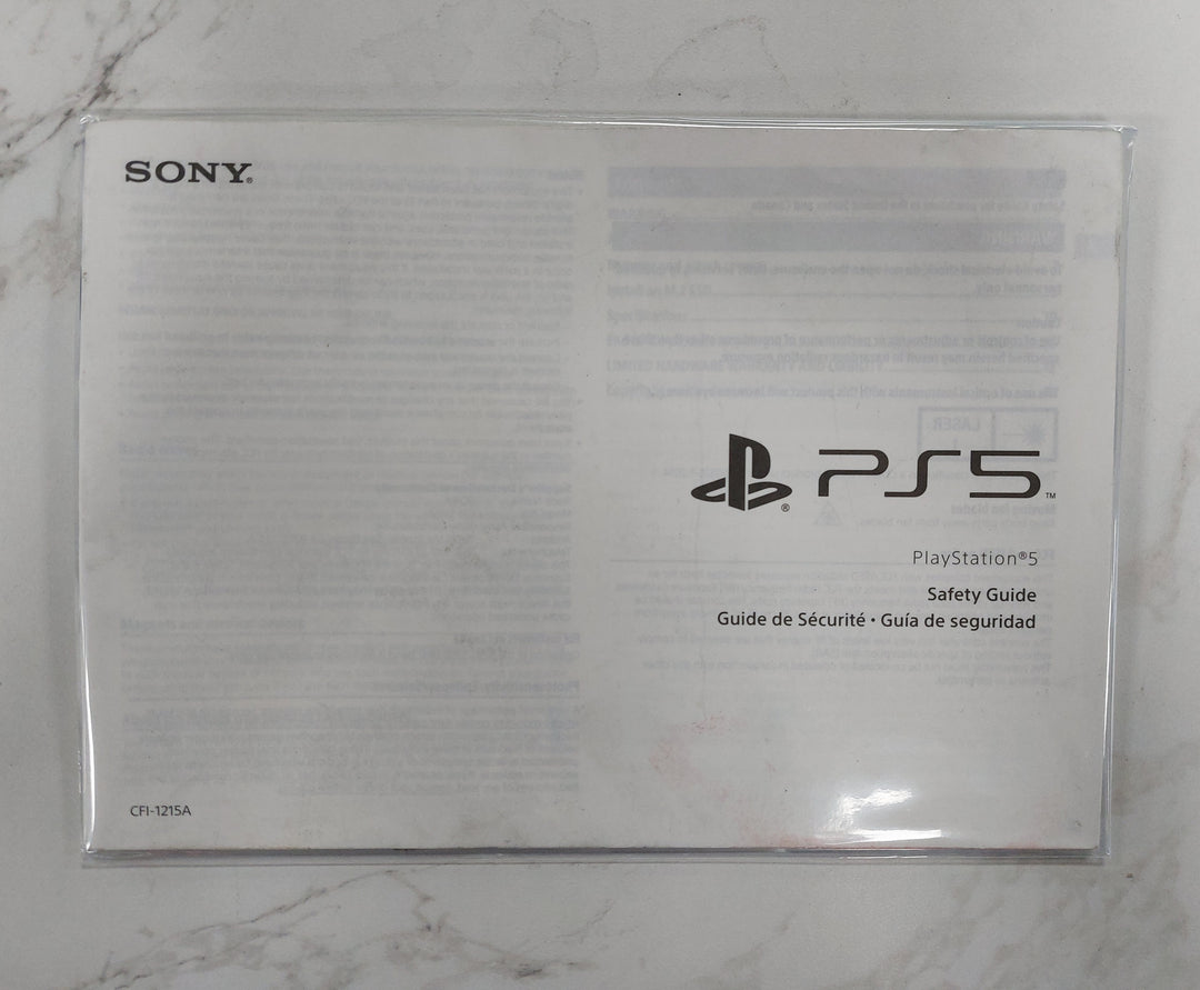 Playstation 5 Safety Guide CFI-1215A - PS5 Manual ONLY MO62226