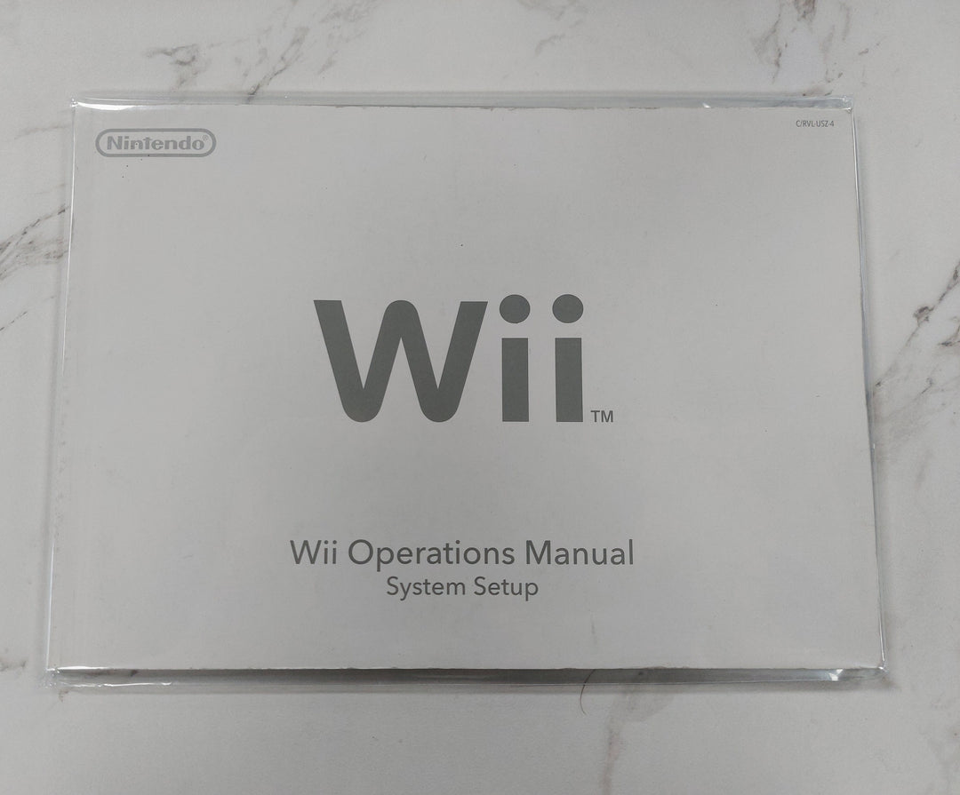 Wii Operations Manual System Setup C/RVL-USZ-4 - Wii Manual ONLY MO62326