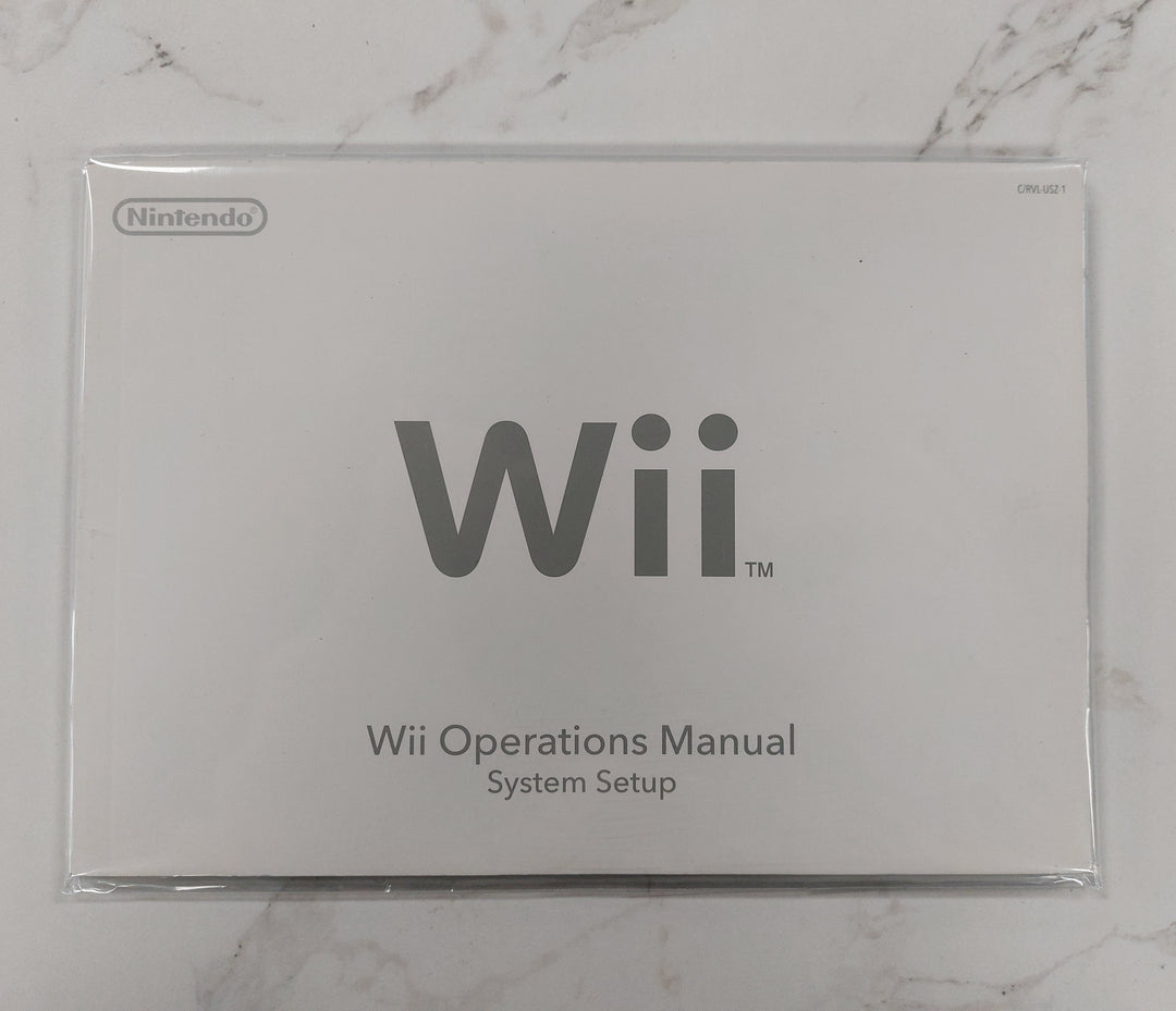 Wii Operations Manual System Setup C/RVL-USZ-1 - Wii Manual ONLY MO62326