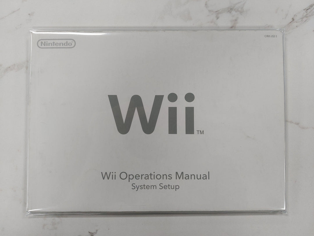 Wii Operations Manual System Setup C/RVL-USZ-3  - Wii Manual ONLY MO62326