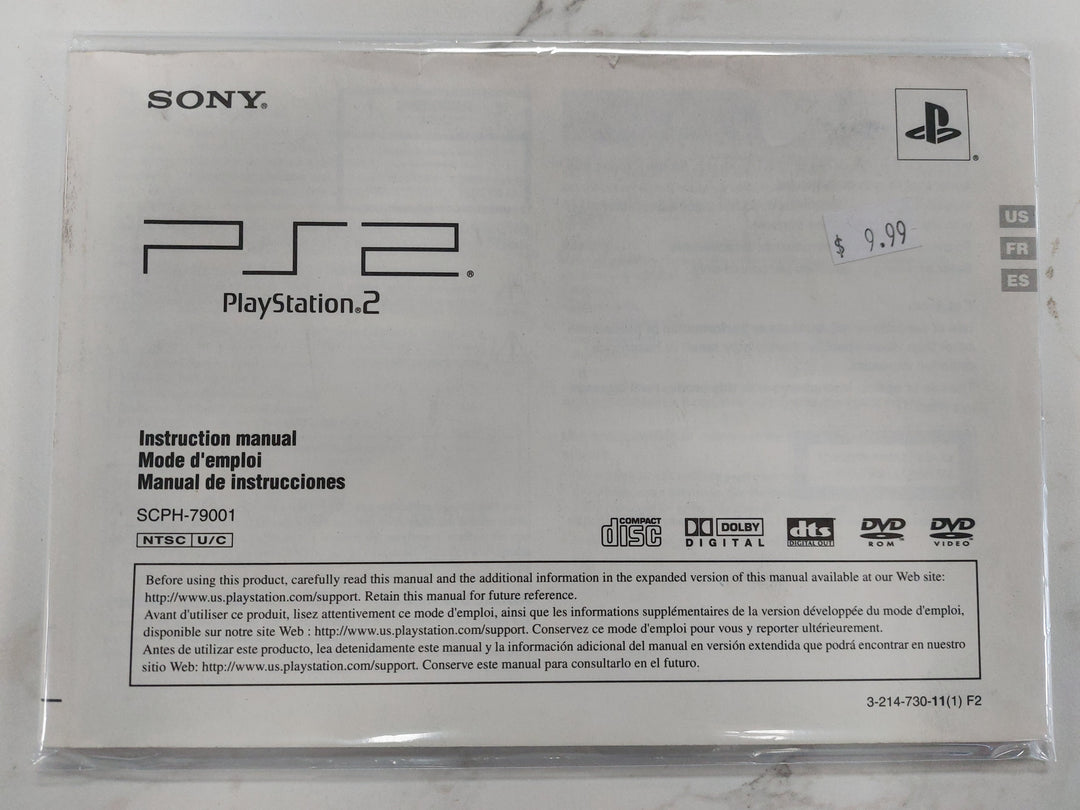 Playstation 2 Instruction Manual SCPH-79001 - PS2 Manual ONLY MO62326