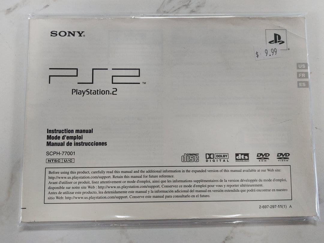 Playstation 2 Instruction Manual SCPH-77001 - PS2 Manual ONLY MO62326