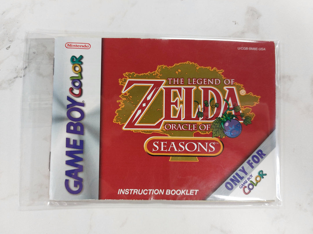 The Legend Of Zelda Oracle Of Seasons U/CGB-BM8E-USA - Game Boy Color GBC Manual ONLY MO62426