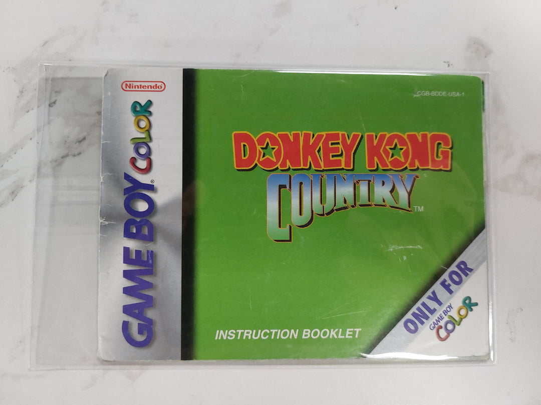 Donkey Kong Country CGB-BDDE-USA-1 - Game Boy Color GBC Manual ONLY MO62426